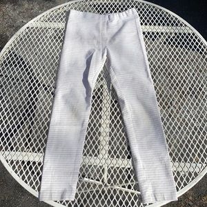 Tea Collection gold stripe leggings sz 6